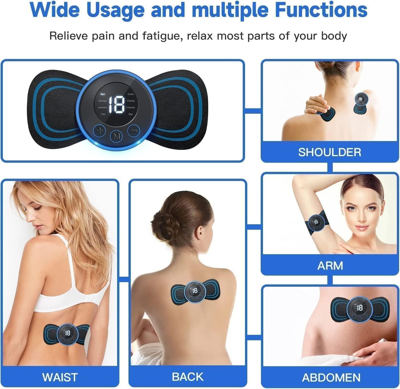Rechargeable Mini EMS Muscle Massager - Image 2