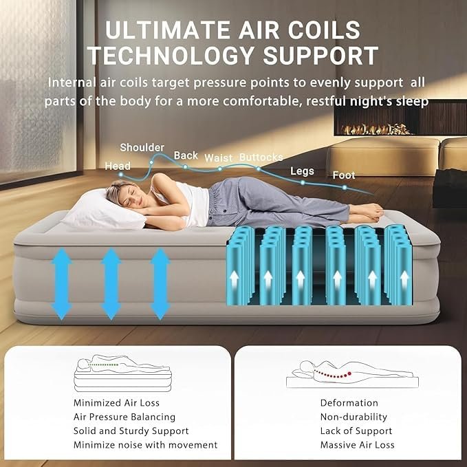 Air Mattress Inflatable Double Bed Sofa - Image 6