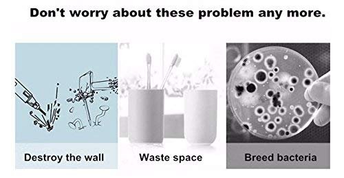 Anti Dust 3 Cup Toothbrush Holder - Image 4