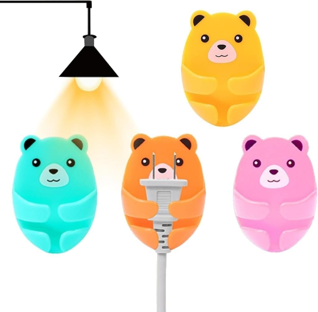 Plug Hook Wall Hooks Cute Bears 12 Pcs - Image 4