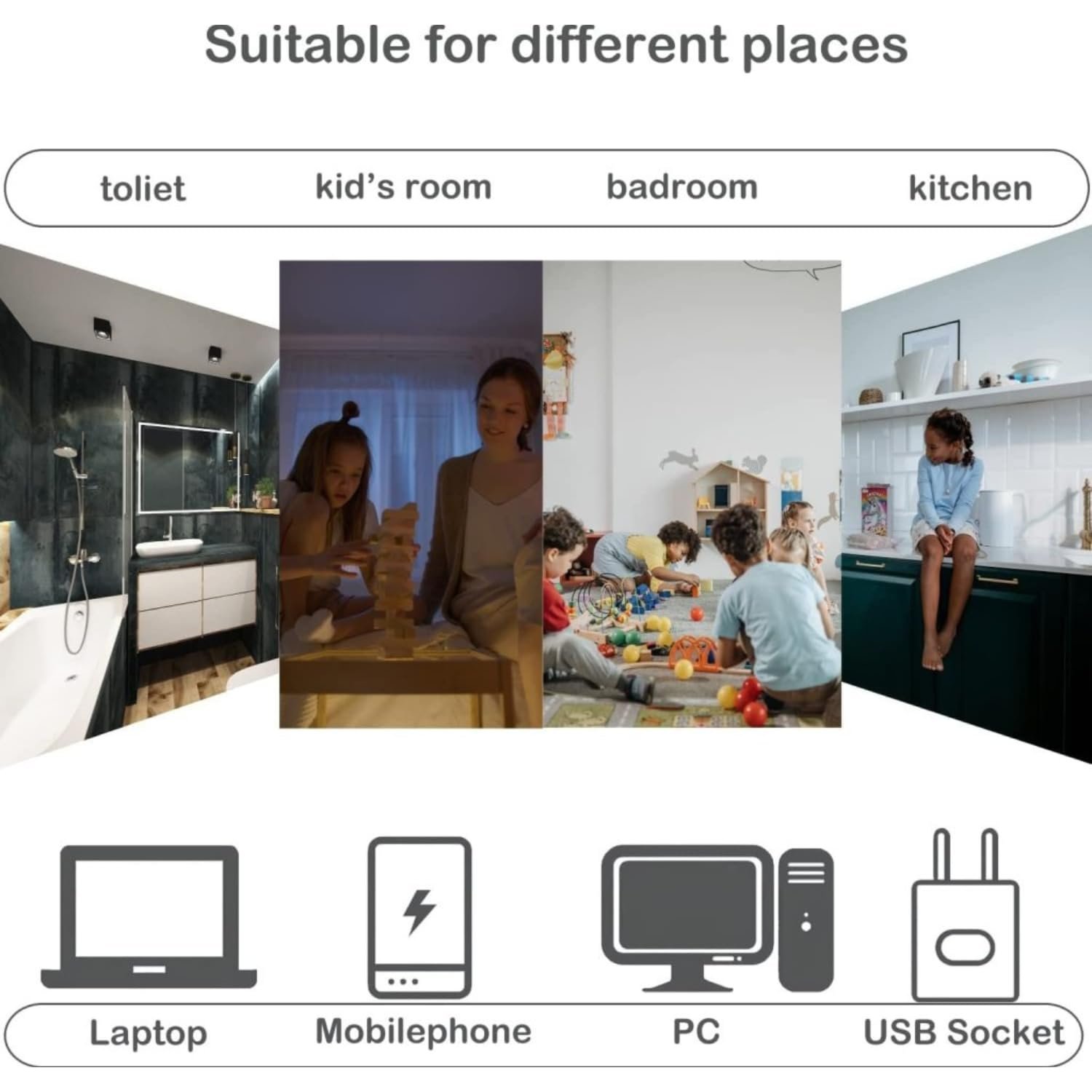 USB Led Mini Night Light 13 Pcs - Image 3